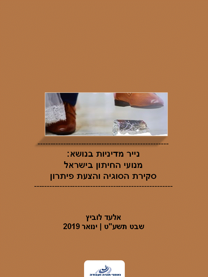 נייר מדיניות בנושא: מנועי החיתון בישראל סקירת הסוגיה והצעת פתרון