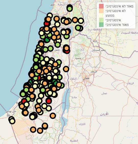 טיוטת מפה לבחינת פערים חברתיים בין מוסדות החינוך הדתי היסודי